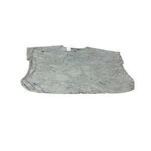 Simple By Suzanne Betro Womens Round Neck Short Sleeve Gray Top Size 2X